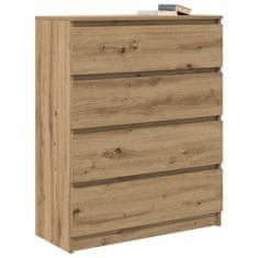 Vidaxl Komoda artisan hrast 80x35x99 cm inženirski les