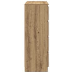 Vidaxl Komoda artisan hrast 80x35x99 cm inženirski les