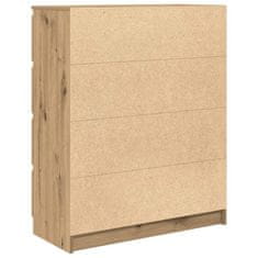 Vidaxl Komoda artisan hrast 80x35x99 cm inženirski les
