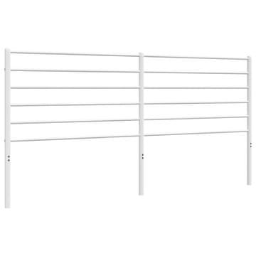Vidaxl Kovinsko nadomestno vzglavje belo 200 cm