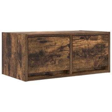 Vidaxl TV omarica dimljeni hrast 60x31x25,5 cm inženirski les