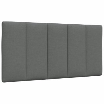 Vidaxl Blazina za vzglavje Hanko temno siva 100 cm blago