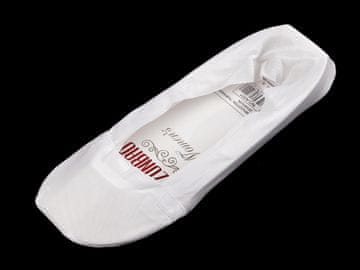 Ženske / dekliške nogavice za športne copate / balerinke s silikonom in protizdrsno prevleko - bele