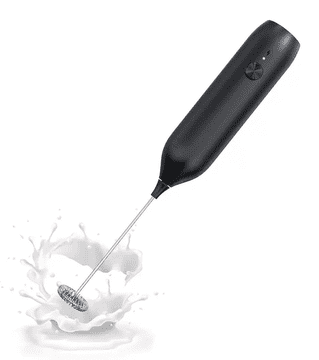 KEDO Penilec mleka KD-3, integrirana baterija, tip-C, 10W, črne barve