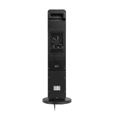 Teesa Grelec keramični stoječ PTC 8062 z upravljalcem , imitacija kamina, 2000W, črne barve