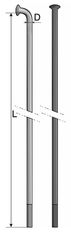 Mach1 žica inox črna 290mm