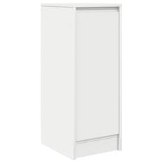 Vidaxl Komoda bela 29,5x34x76 cm inženirski les