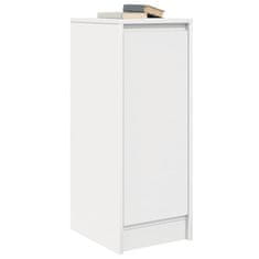 Vidaxl Komoda bela 29,5x34x76 cm inženirski les