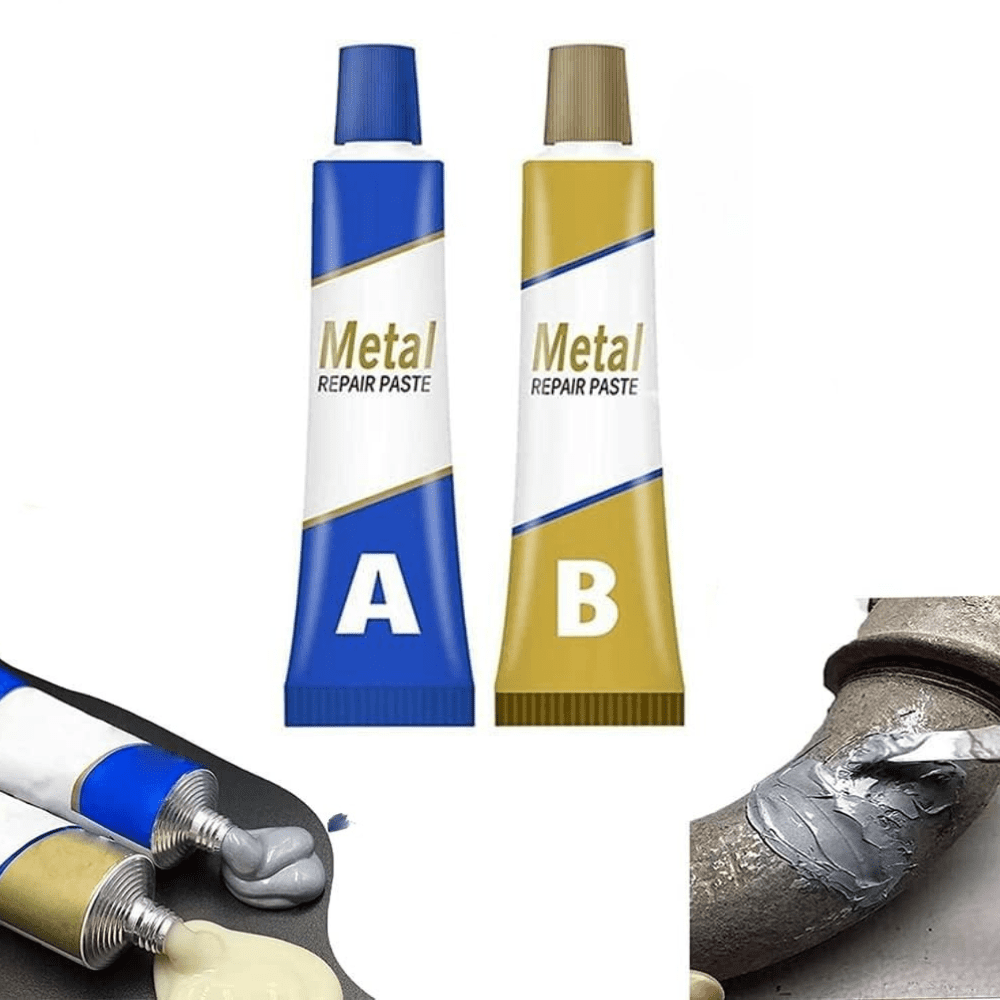 Netscroll Dvokomponentno lepilo za hladno varjenje s hitrim strjevanjem za popravila kovin in drugih materialov, 2 tubi, GlueStar