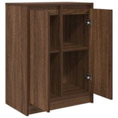 Vidaxl Komoda hnědý dub 57x34x76 cm inženirski les