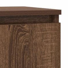 Vidaxl Komoda hnědý dub 57x34x76 cm inženirski les