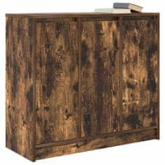 Vidaxl Komoda dimljeni hrast 85x34x76 cm inženirski les