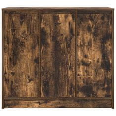 Vidaxl Komoda dimljeni hrast 85x34x76 cm inženirski les
