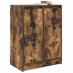 Vidaxl Komoda dimljeni hrast 57x34x76 cm inženirski les