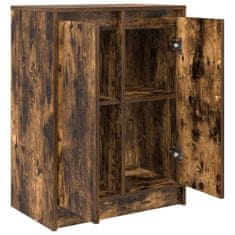 Vidaxl Komoda dimljeni hrast 57x34x76 cm inženirski les