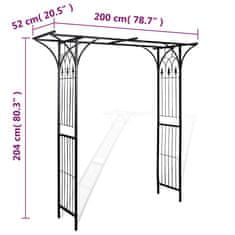 Vidaxl Vrtni obok 200x52x204 cm