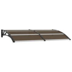 Vidaxl Nadstrešek za vrata črn 200x100 cm PC