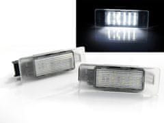 Mstyling LED osvetlitev registrske tablice z ohišjem PEUGEOT 106 307 308 406 407 CITROEN C3 C4 C5 LE