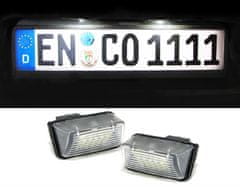 Mstyling LED osvetlitev registrske tablice z ohišjem PEUGEOT