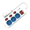 Roline razdelilec 3x220V s stikali 2xUSB TipA-C 1,5m 19.07.2344-20