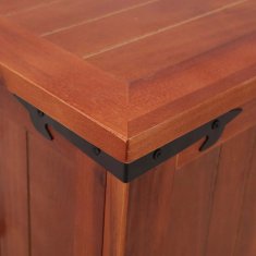 Vidaxl Skrinja za shranjevanje 60x25x22 cm trden akacijev les