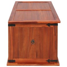 Vidaxl Skrinja za shranjevanje 79x34x32 cm trden akacijev les