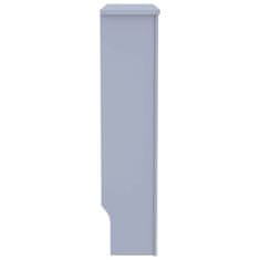 Vidaxl Pokrov za radiator siv MDF 78 cm