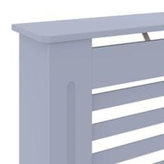 Vidaxl Pokrov za radiator siv MDF 78 cm