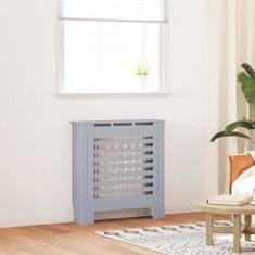 Vidaxl Pokrov za radiator siv MDF 78 cm