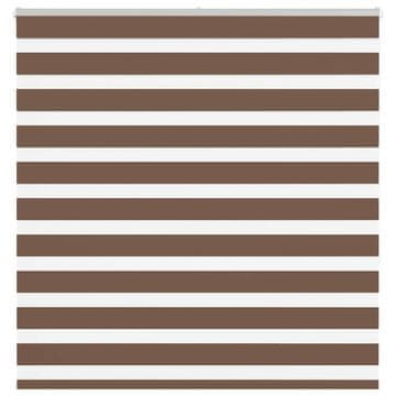 Vidaxl Zebra senčilo rjave 150x150 cm tkanina širina 145,9cm poliester
