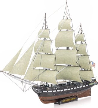 Metal Earth 3D puzzle Premium Series: ladja USS Construction