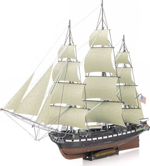 Metal Earth 3D puzzle Premium Series: ladja USS Construction