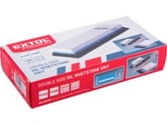 Extol Premium Brusilni kamen na nogi dvostransko/kombinirano, P400/P1000, 180x60x28mm