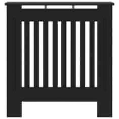 Vidaxl Pokrov za radiator MDF črn 78 cm