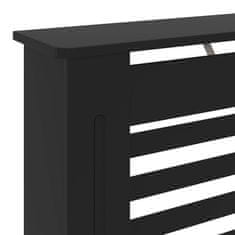 Vidaxl Pokrov za radiator MDF črn 78 cm
