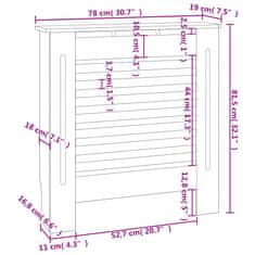 Vidaxl Pokrov za radiator MDF 78 cm
