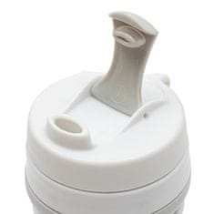 NEW BABY Zložljiva silikonska skodelica 350 ml 2v1 siva
