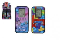 Teddies Digitalna igra Brick Game - padajoči bloki, sestavljanka iz plastike 7x14cm na baterije