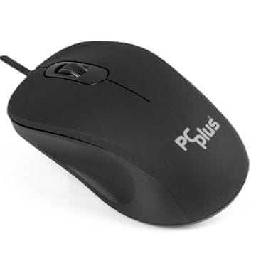 PCplus M10L USB laserska črna miška