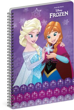 Spiralni zvezek Frozen - Ledeno kraljestvo Skupaj, A5, podložen