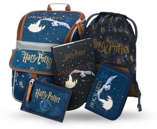 BAAGL SET 5 Zippy Harry Potter Hogwarts: aktovka, svinčnik, torba, mape, denarnica