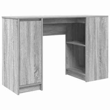 Vidaxl Pisalna miza siva sonoma 120x42x76 cm inženirski les