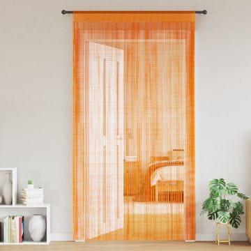 shumee vidaXL Zavese iz nitk 2 kosa 140x250 cm oranžne barve