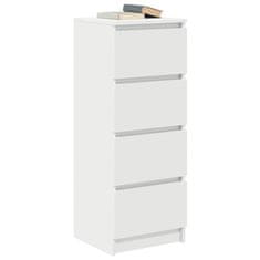 Vidaxl Komoda bela 37,5x35x99 cm inženirski les