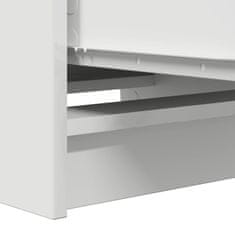 Vidaxl Komoda bela 37,5x35x99 cm inženirski les