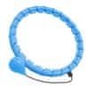 Hula hop za vadbo, Hulahop obroč z utežmi, Vrtenje uteži, Prilagodljiva velikost pasu (Modra) | SPINSLIM