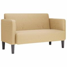 Vidaxl Loveseat kavč svetlo zelena siva 109 cm velur tkanina