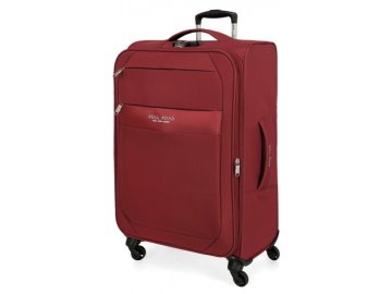 Joummabags Tekstilni potovalni kovček ROLL ROAD ROYCE Red, 76x48x29cm, 93L, 5019324 (velik)