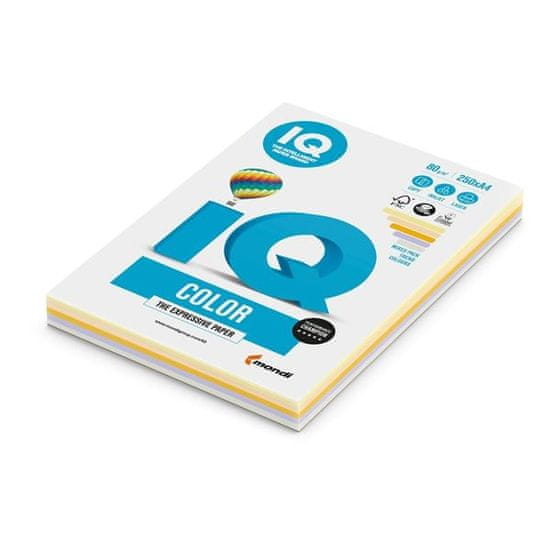 Barvni papir IQ Color A4, trend mix, 80 g/m2, 250 l.