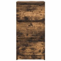 Vidaxl Komoda dimljeni hrast 37,5x35x76 cm inženirski les